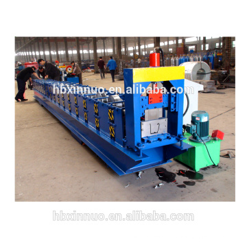 Hebei xinnuo cheap price square steel water rain cap gutter roll forming roofing sheet machine for sale